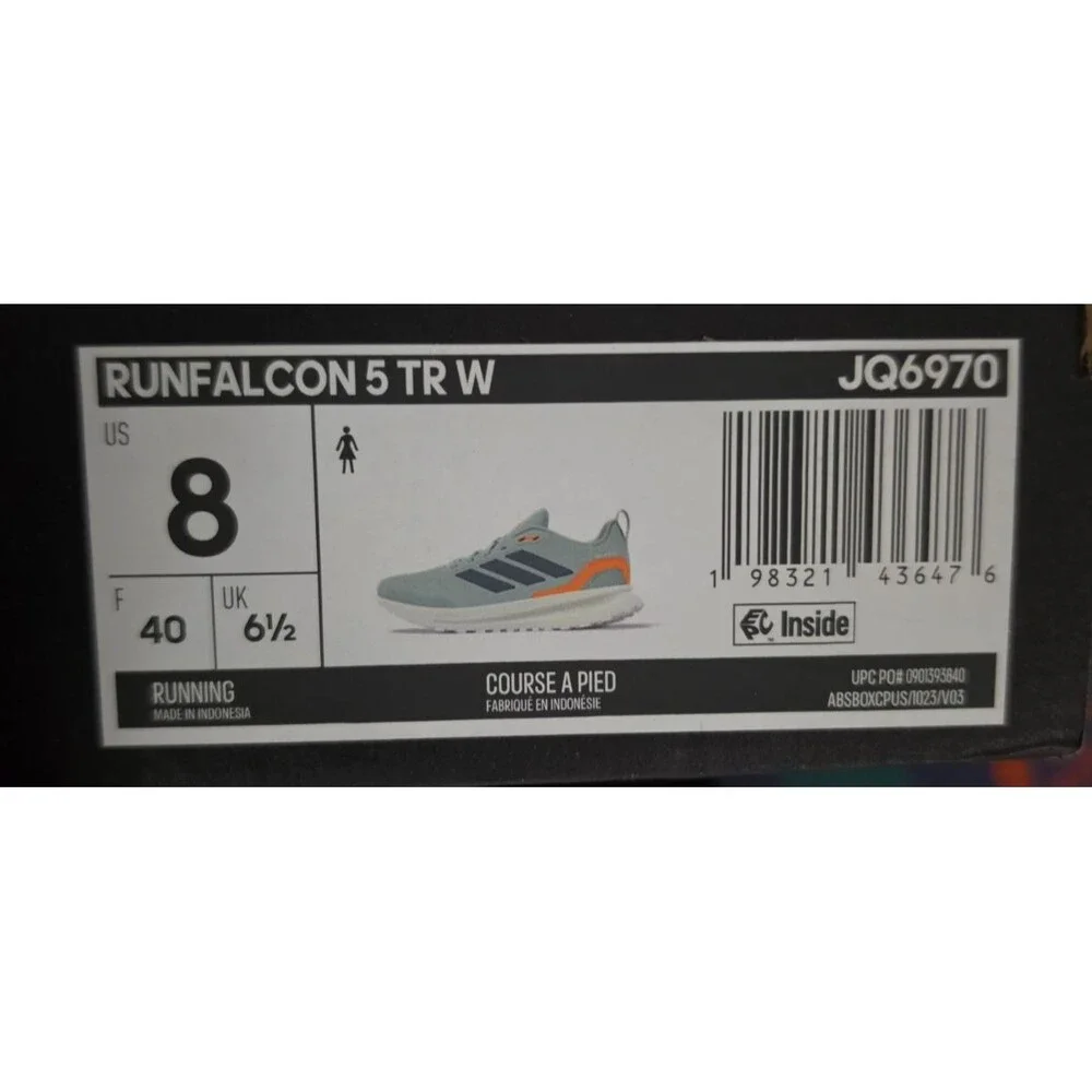 Size 6.5 - adidas Runfalcon 5 Trail Wonder Sage Aurora Onix Pure Orange W